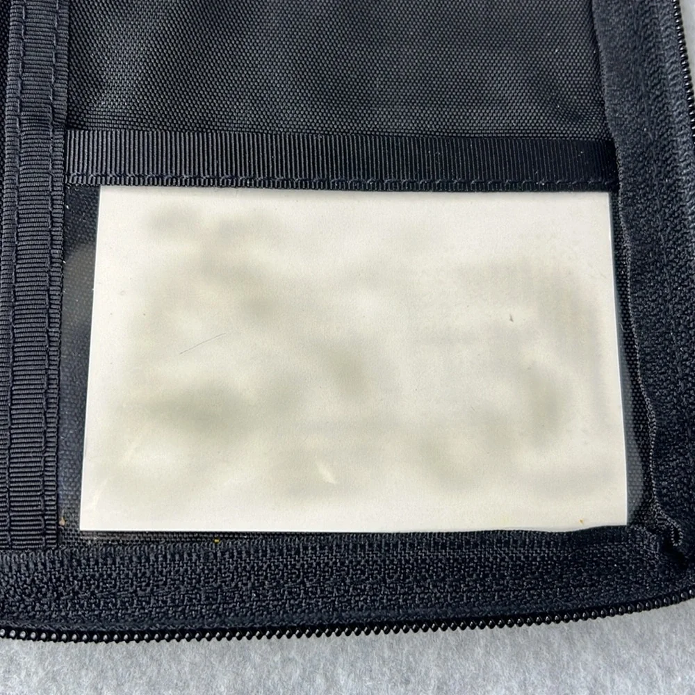 Vintage LL Bean Black Travel Wallet Wristlet Gorpcore Clutch Bag Car Organizer